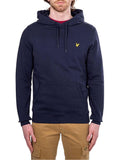 LYLE & SCOTT U Felpa con cappuccio brushed back BLU SCURO