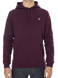 LYLE & SCOTT U Felpa con cappuccio brushed back BORGOGNA