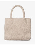 MARC ELLIS Borsa baby curls bouclè small TAUPE