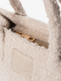 MARC ELLIS Borsa baby curls bouclè small TAUPE