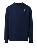 NORTH SAILS U Felpa girocollo basic con piccolo logo NAVY