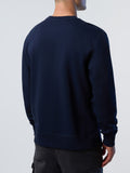 NORTH SAILS U Felpa girocollo basic con piccolo logo NAVY