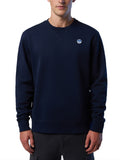 NORTH SAILS U Felpa girocollo basic con piccolo logo NAVY