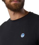 NORTH SAILS U T-shirt manica lunga basic con piccolo logo nero