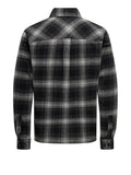 ONLY&SONS Camicia overshirt a quadri NERO MLT