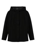 TIFFOSI D Cappotto con cappuccio e tasche a filo Tiffosi donna nero