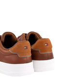 TOMMY H CALZ U COL Sneakers in pelle court core cognac cognac