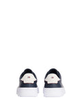 TOMMY H CALZ U PRE Sneakers court leather details blu