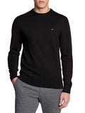 TOMMY H U COL Maglioncino in pima cotton e cashmere nero