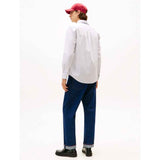 TOMMY H U COL Camicia core hairline in popeline di cotone B.CO/BLU