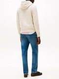 TOMMY H U PRE Felpa essential terry hoodie avorio