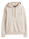 TOMMY H U PRE Felpa essential terry hoodie avorio