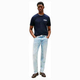 TOMMY H U PRE T-shirt hilfiger stack tee blu