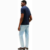 TOMMY H U PRE T-shirt hilfiger stack tee blu