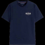 TOMMY H U PRE T-shirt hilfiger stack tee blu