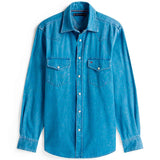 TOMMY H U PRE Camicia lightweight denim BLU CHIARO