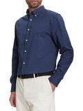 TOMMY H U PRE Camicia flex poplin BLU SCURO