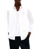 TOMMY H U PRE Camicia flex in popeline di cotone bianco