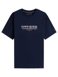 TOMMY H U PRE T-shirt brand love hilfiger blu