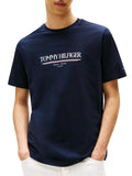 TOMMY H U PRE T-shirt brand love hilfiger blu
