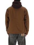 TOMMY J U COL Giaccone uomo con interno effetto sherpa nocciola