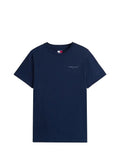 TOMMY J U PRE T-shirt slim linear logo NAVY
