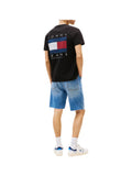 TOMMY J U PRE T-shirt regular flag graphic nero