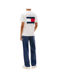 TOMMY J U PRE T-shirt regular flag graphic bianco