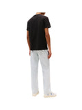 TOMMY J U PRE T-shirt regular flag linear logo nero