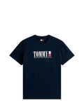 TOMMY J U PRE T-shirt regular Tommy dna flag NAVY