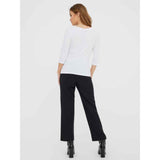 VERO MODA Maglia Panda manica 3\4 bianco