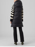 VERO MODA Gilet smanicato con cappuccio nero