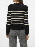 VERO MODA Maglioncino a righe Saba NERO/BEIGE