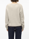 VERO MODA Maglione VMPUFF pullover bouclè panna