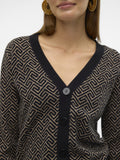 VERO MODA Cardigan aria con bottoni nero