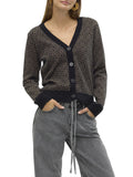 Cardigan aria con bottoni