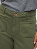 VILA Jeans vita alta palazzo pocket wide leg VICAZO VERDE MILITARE