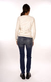 YES-ZEE D Maglioncino girocollo fantasia zebra beige