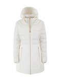YES-ZEE D Cappotto trapuntato finto gilet staccabile beige