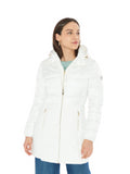 YES-ZEE D Cappotto trapuntato finto gilet staccabile beige
