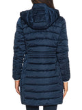 YES-ZEE D Cappotto trapuntato trapuntato con cappuccio BLUNAVY