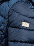 YES-ZEE D Cappotto trapuntato trapuntato con cappuccio BLUNAVY