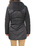 YES-ZEE D Capputto trapuntato finto gilet staccabile nero