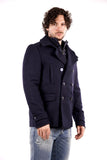 YES-ZEE U Cappotto corto doppiopetto BLUNAVY