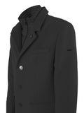 YES-ZEE U Cappotto con finto gilet nero