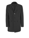 YES-ZEE U Cappotto con finto gilet nero