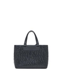 AX ARMANI D Shopping bag con loghi in rilievo nero