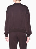 AX ARMANI D Felpa con scritta in paillettes MORO