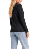 AX ARMANI D T-shirt manica lunga logo nero