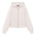 AX ARMANI D Felpa asimmetrica con zip CHAMPAGNE